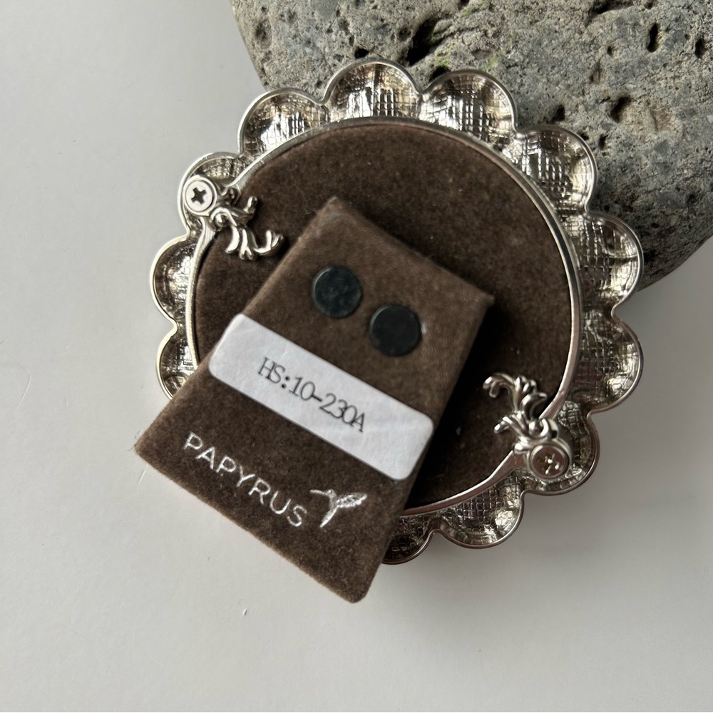 3/$30 Papyrus Black Stone Miniature Picture Frame - Picture 5 of 9